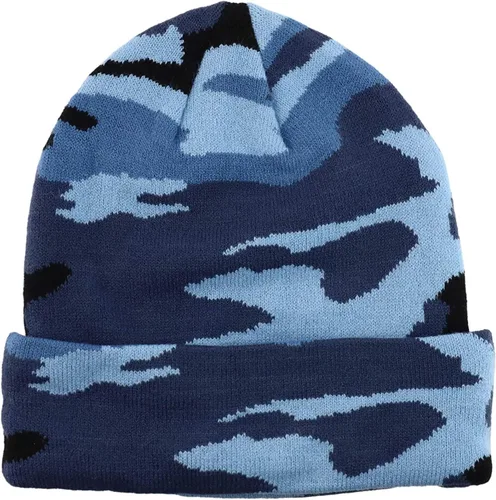 Vista 32 de Gelante Gorro Beanie de Punto Cálido con Dobladillo Liso para Hombres y Mujeres Gorra de Calavera. Azul aguamarina