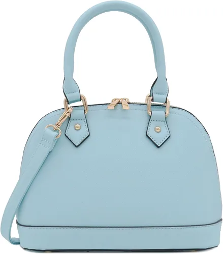 Vista 12 de Bolso de mano clásico Saffiano abovedado con cremallera perimetral Beige