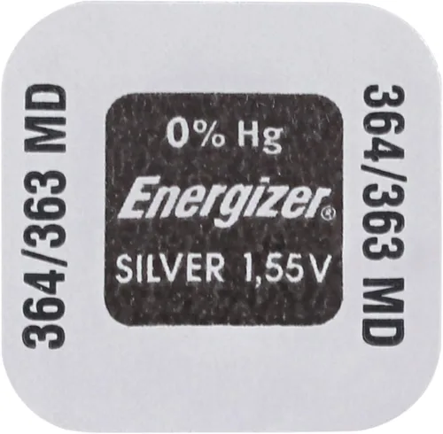 Vista 4 de Energizer 364 363 Baterías de reloj de óxido de plata SR621SW SR60