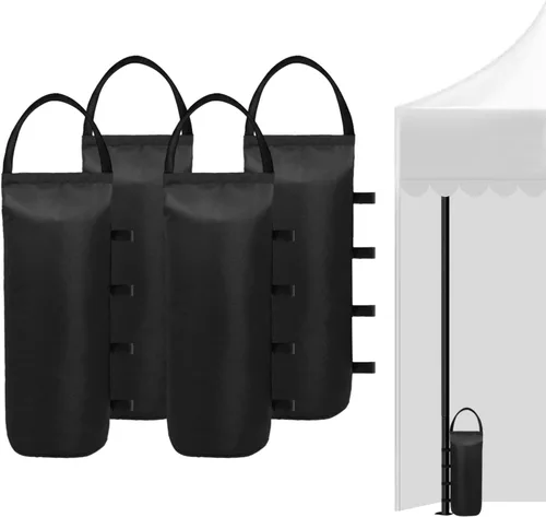 Vista 9 de IALNAI 112 LBS - Bolsas de arena pesadas para tienda de campaña al aire libre, toldo publicitario, toldo a prueba de viento desplegable fijo