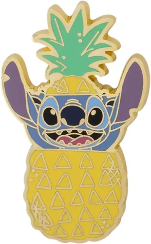 Vista 5 de Loungefly Disney Juego de pines de 4 piezas Stitch Piña, exclusivo de Tienda