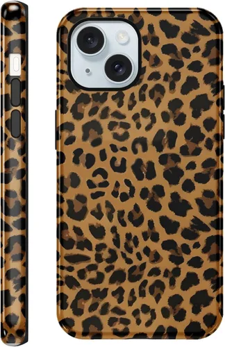 Vista 29 de Funda de teléfono con estampado de guepardo para iPhone 7/8/SE 2020/2022 de 4.7 pulgadas, funda de lujo con diseño de leopardo marrón coqueta a