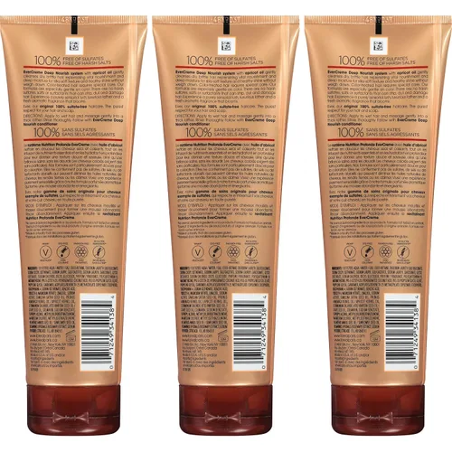Vista 2 de L'Oréal Paris Cuidado del cabello Evercreme Champú nutritivo profundo sin sulfato, 3