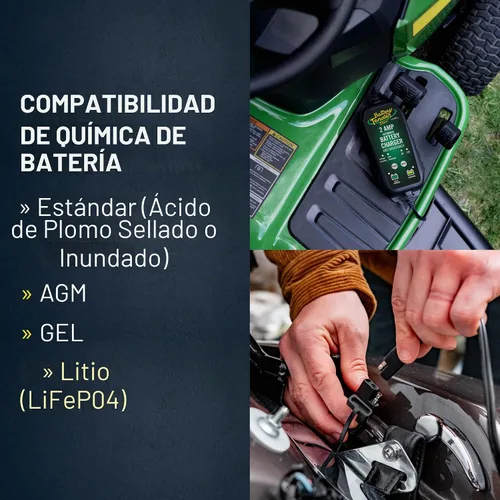Vista 8 de Battery Tender 6V/12V, cargador de batería seleccionable de 1.25 AMP de ácido de plomo y litio