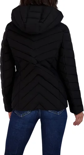 Vista 4 de Nautica Chaqueta acolchada ligera y elástica para mujer con capucha extraíble