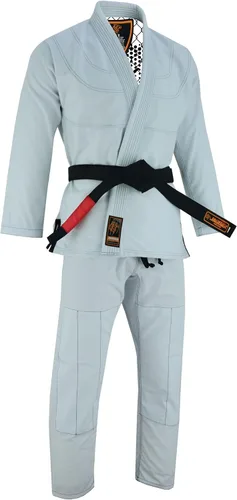 Vista 5 de Way of the Warrior Interior Sublimado Pro Brazilian Jiu Jitsu BJJ Kimono Gi Uniforme Unisex Cinturón incluido