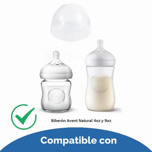 Vista 2 de Tapas de repuesto para biberones Avent Natural para bebés, paquete de 3