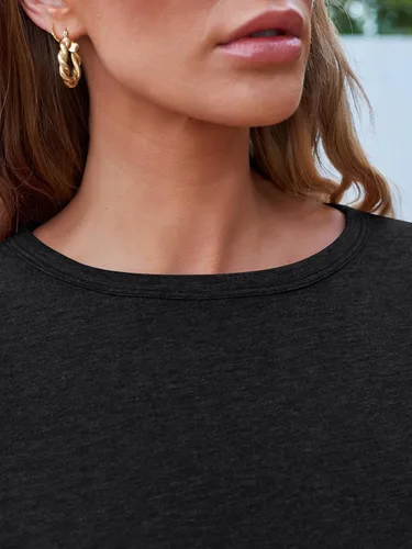 Vista 27 de SUNBS Paquete de 3 camisas de manga larga para mujer, ajuste holgado, ropa de otoño, ropa de moda 2025, camisetas básicas de entrenamiento, trajes