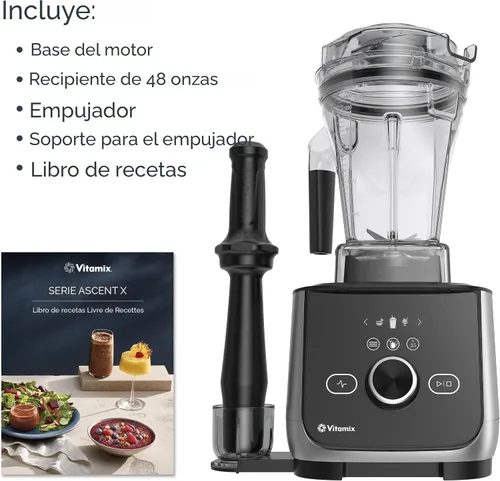 Vista 6 de Vitamix Ascent X4 Licuadora con cinco programas de mezcla, programa de autolimpieza, licuadora de grado profesional para batidos, sopas y más