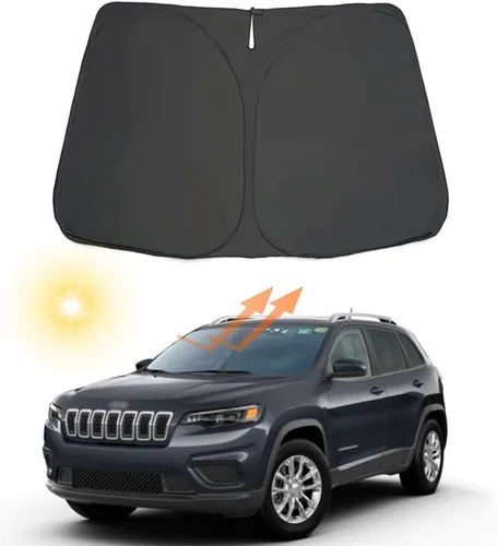 Vista 16 de Parasol para parabrisas de automóvil, ajuste personalizado para Jeep Compass 2007-2016, plegable, para ventana delantera, accesorios interiores