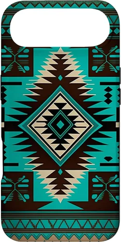Vista 27 de South West Turquoise Native American Aztec Pattern Case for iPhone 17