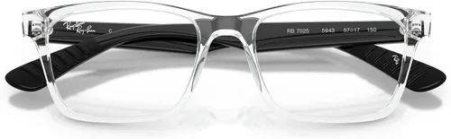 Vista 46 de Ray-Ban Rx7025 - Marcos cuadrados para anteojos graduados