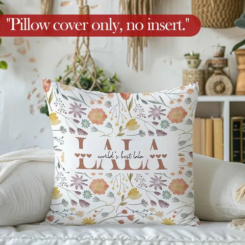 Vista 2 de Lala - Fundas de almohada de regalo, regalos de cumpleaños de Navidad para abuela, Día de la Madre, las mejores fundas de almohada decorativas Lala