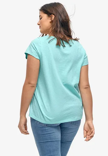 Vista 4 de Ellos Camiseta con cuello redondo para mujer, talla grande