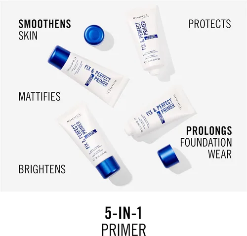 Vista 4 de Rimmel Fix y Perfect Pro Manual, Foundation Primer, 1 onza líquida