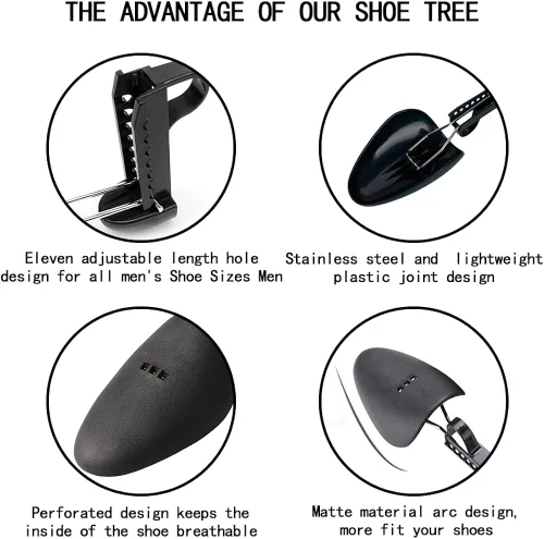 Vista 3 de PHABULS Árboles de zapatos de longitud ajustable para hombre