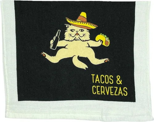 Vista 11 de Crazy Dog T-Shirts But First Tacos - Toalla de té divertida y sabrosa comida mexicana Cute Dish Towel, Absorbent, Funny Kitchen Towels, Cinco De
