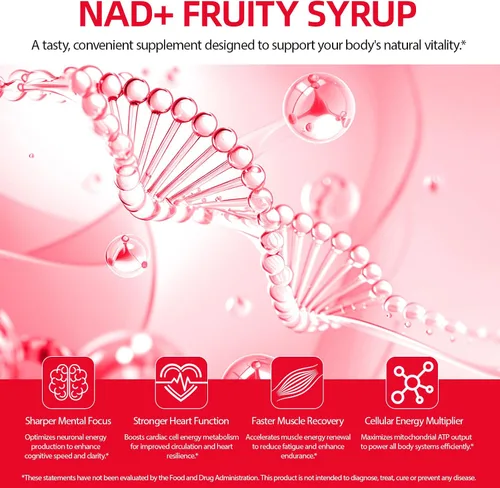Vista 3 de Paquetes de suplemento líquido NAD+, 30 unidades, ribósido y resveratrol de nicotinamida premium, aumenta la energía celular y el envejecimiento