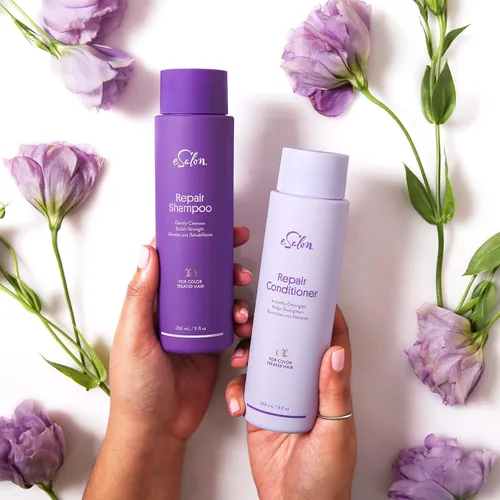 Vista 6 de eSalon Acondicionador reparador de cabello 9 fl oz, libre de crueldad, sin parabenos, repara el cabello dañado
