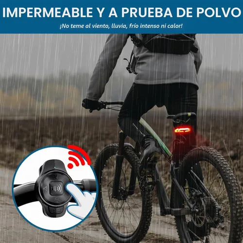 Vista 6 de USUPERINK Ebike Turn Signals, Rechargeable Bike Tail Light with Remote