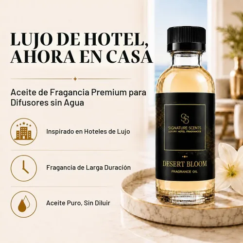 Vista 2 de Aceite difusor inspirado en perfume de lujo, flor del desierto, 4.05 fl oz (4.1 fl oz)
