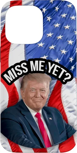 Vista 21 de iPhone 16 Anti-Biden Donald Trump Miss Me Yet Funny Political 2024 Case