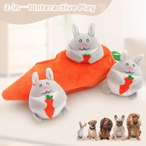 Vista 6 de Juguete chillón Ifoyo para perro, grande, duradero, para perros medianos/pequeños, mascotas, juguete para perros de Navidad de Halloween