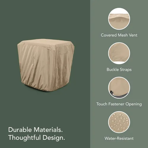 Vista 3 de Covermates Funda clásica de aire acondicionado resistente – Protección duradera para todo tipo de clima para unidades centrales de CA al aire libre