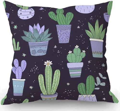 Vista 5 de Swono Funda de cojín para decoración del hogar, sofá, 18 x 18 pulgadas, de lino y algodón, para decoración de casa de campo