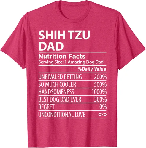 Vista 31 de Shih Tzu Dad - Camiseta divertida para dueño de perro Shih Tzu, Negro