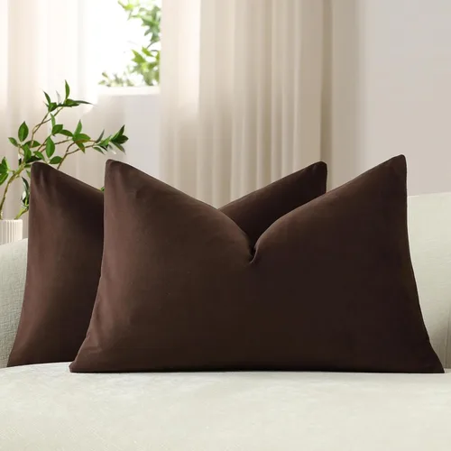 Vista 31 de Funda de almohada para cuerpo de Dezene, súper suave de terciopelo con cierre de cremallera oculto.