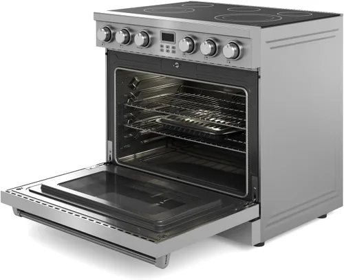 Vista 4 de THOR Kitchen Cocina eléctrica profesional de 36 pulgadas en acero inoxidable - Modelo ARE36