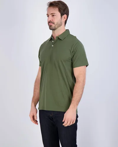 Vista 13 de Real Essentials Paquete de 3: Polo de manga corta de algodón para hombre, de secado rápido, transpirable, (disponible en tallas grandes y altas)