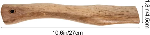Vista 6 de Yardwe Mango de repuesto de madera Hacha para accesorios de campamento Camping Lanzamiento Supervivencia 10.6x1.8 in