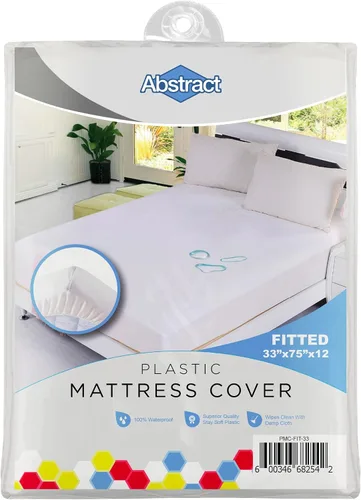 Vista 8 de Abstract Funda de colchón impermeable – Sábana bajera protectora de plástico de vinilo resistente para cuna, PVC de 3.53 oz/m², calidad duradera