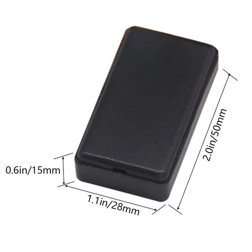 Vista 2 de Zulkit 12 cajas de proyecto de plástico ABS para proyectos eléctricos, caja de conexiones de energía, color negro, 1.97 x 1.10 x 0.59 pulgadas 12