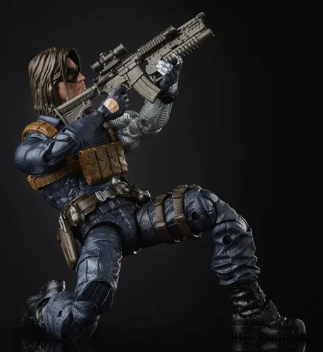 Vista 7 de Hasbro Marvel Black Widow Legends Series - Figura de acción coleccionable de soldado de invierno de 6 pulgadas, diseño premium, 2 accesorios, a