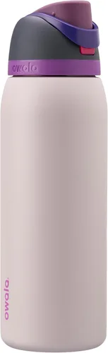 Vista 36 de Owala FreeSip - Acero inoxidable - 32 oz - Morado/Azul (pistas de esquí de los años 80)