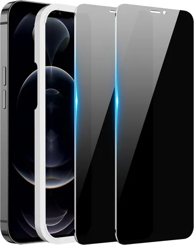 Vista 10 de WHPXJY Paquete de 2 protectores de pantalla de privacidad para iPhone 11 Pro Max y iPhone Xs Max, anti-espía, inastillable, película de vidrio
