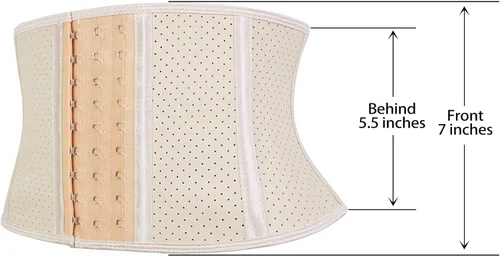 Vista 3 de Atbuty Super corto Torso Entrenadores de Cintura Cincher Corsé Tummy Shaper Adelgazar Faja Látex