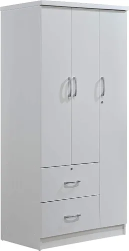 Vista 13 de Hodedah 3 puertas, 2 cajones, 3 estantes en armarios de dormitorio de haya Hayedo