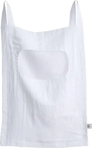Vista 13 de Amazhiyu 100 % lino para colgar en la puerta de la ropa sucia, 19 x 27 pulgadas (negro)