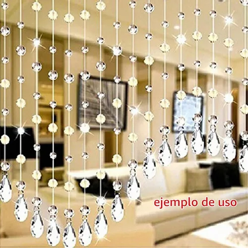 Vista 8 de BIHRTC Paquete de 12 cristales en forma de prismas para colgar en candelabros, 38mm