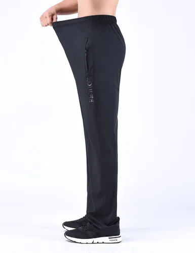 Vista 6 de Zoulee Nuevos pantalones deportivos con cremallera frontal para hombre