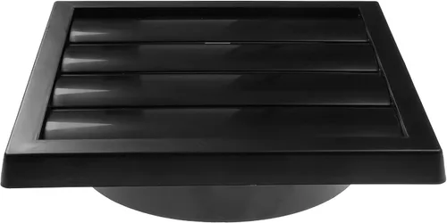Vista 6 de Vent Systems Cubierta de ventilación de escape negra de 6 pulgadas - Capucha de ventilación de secadora - Cubierta de ventilación de conducto