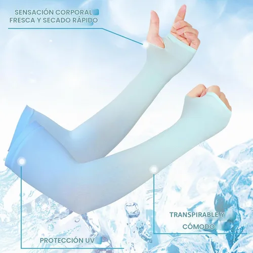 Vista 4 de JenPen 6 pares de mangas de brazo de protección solar UV para cubrir los brazos para mujeres, mangas de compresión para hombres Color delicado