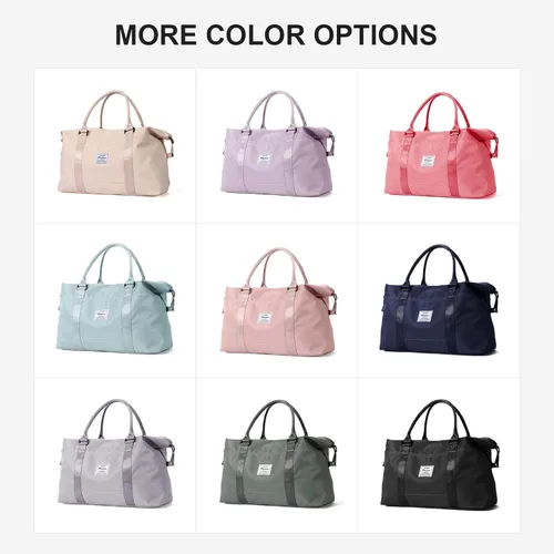 Vista 6 de Sport Travel Duffle Bag Large Gym Tote Bag for Women, Weekender Bag Carry on Bag for Airplane, Ladies Beach Bag Overnight Bag Waterproof Bag Luggage