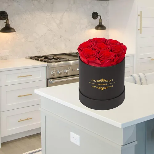 Vista 3 de NATROSES - Rosas preservadas, rosas en caja que duran hasta tres años, rosas duraderas para ella, regalos de flores preservadas para ella, regalos
