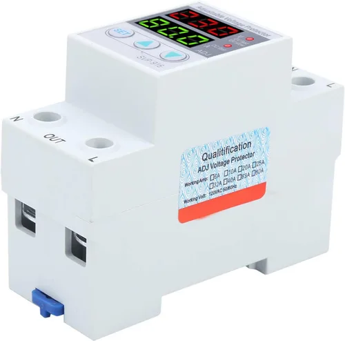 Vista 8 de Protector de voltaje ajustable sobre y bajo voltaje con reinicio de retardo y pantalla de voltaje (100-130VAC, 40A) Protección contra subvoltaje