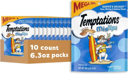 Vista 22 de Golosinas Temptations clásicas para gatos, empaque múltiple